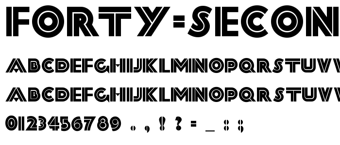 Forty-Second Street NF font